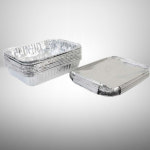 사각 뚜껑 국산 은박도시락10P 소풍 김밥도시락 일회용 알루미늄용기 : 참신쇼핑