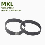 MXL 블랙 고무 동기 벨트 폭 6/10mm 번호 치아 65 66 67 68 69 70 71 72 73 74 75 76 77 78 80 81 82 : 이문마켓