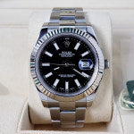 롤렉스 데이저스트 41미리 116334 블랙다이얼 2016년식 남성용 풀세트 : 워치매니아샵