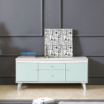 4단 양문 서랍 거실장 여닫이 거실 수납장 TV서랍장 원룸 티비장 1200 : 마전동상회