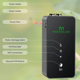 모이스텐랜드 WiFi 지원 파충류 테라리움용 아저씨 뱀볼 파이썬 거북이 도마뱀 수족관용 미스트 시스템 WiFi 버전 : 란커넥트