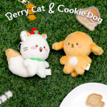 보송보송 디저트요정 베리캣 & 쿠키독 인형키링 키홀더 열쇠고리 가방 자동차 키링 : 베리캣갤러리