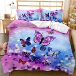 나비 이불 베개 커버 세트 침구 사계절 그림 무늬 모양 유니크 레트로 곤충 빈티지 클래식 : 봉구나라