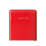 쿠잉 레트로 미니냉장고 REF-S50 소형 원룸 사무실 신혼 슬림 레드 : 쿠잉공식쇼핑몰