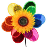 가라지팜 쌍둥이 해바라기 바람개비 38cm 고급형 게임볼 야구연습 야외놀이 : 가라지팜