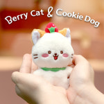 보송보송 디저트요정 베리캣 & 쿠키독 인형키링 키홀더 열쇠고리 가방 자동차 키링 : 베리캣갤러리