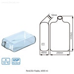 DU.2155171 듀란 페니실린 플라스크 4000mL DURAN Penicillin Flask : 세진과학