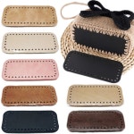 2024 핸드메이드 니트 가방용 타원형 바닥 가죽 내마모성 액세서리 구멍이 있는 DIY 가방 : 릴리유통