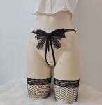 여자 망사 섹시 티팬티 밑트임 갈라 이벤트 팬티 끈 레이스 구슬 t팬티 : 세르아