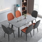 야외테이블 까페의자 카페테이블 식탁의자 주방 다이닝 체어 편안한 호텔 실내 장식 침실 세련된 미니멀리스트 가구 : 루아준