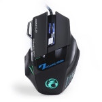 마우스오토클릭 RYRA RGB LED 게임 X7 광학 7 버튼 5500/3200dpi USB 인체 공학적 백라이트 자동 음소거 노트북 PC : 국경없는상점
