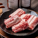 흙돼지 제주보다 삼겹살이 더 맛있는 제주도 흑돼지 생갈비 뼈삼겹 1kg : 월정식품점