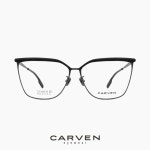 까르뱅 피스 PEACE C2 블랙&그레이 오버사이즈 캣아이 안경 : GLEAM EYEWEAR