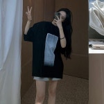 빅사이즈 오버핏 루즈핏 남자 그래피티 프린팅 아트 페인트 데일리룩 티셔츠 올드머니룩 와이드 코디 : 더웨일즈