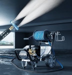 이동식 고출력 세척기 세차장 물때 이물질제거 220V 4.0kW 290압력  20미터 : 스마일무지개