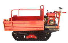 엔진 궤도운반차 DY-836A 자동덤프 농업용 다목적 핸드카트 궤도식 보행식운반차 : 대림농기계