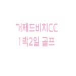 [경상남도] 거제 드비치CC 1박2일 골프 패키지 여행 : 바이럴굳 투어