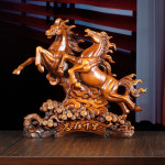 말 거실 장식품 장신구 사무실 새해의 탁상용 장식 상서로운 수공예품 남편을 보내는 와인 캐비닛 가구의 성공에 : 이안블리