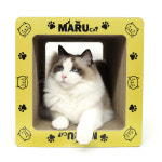 마루캣 터널 스크래처 고양이 숨숨집 가리가리 뚱냥이 국산 수평 양면 종이 스크레처 : 고양이삼총사