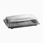 일회용 PET 초밥 용기+뚜껑 세트 SL-H15s 600개입 : 캐리팩