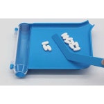 약 분배기 약국 의사 약사 소분 용품 트레이 카운팅 진한 파란색 1개 20.2x14.3x3cm : 루트버스