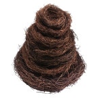 갈색 등나무 새 둥지 수공예 소품 8/10/12/15/18/20/25cm 부활절 달걀 거실 장식 홈 가든 장식품 : 낭랑랑마켓