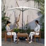 하프파라솔 처마 차양막 옥상 1단 접이식 물통 : 레드제로o