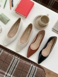 신상 특가 심플 뾰족코 플랫 (4컬러) : 미니멀슈즈