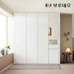보루네오 작은방 붙박이장 레스 무몰딩 10cm 푸쉬도어 E0 등급 : BIF 보루네오가구