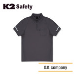 케이투 세이프티 TS-221R 그레이 여름 반팔 카라 티셔츠 : 금강컴퍼니