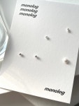 [모노로그] 미니 볼 담수진주 스터드 세트 귀걸이 : 모노로그.MONOLOG