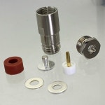 RG8X RG-8X RG59 LMR240 RF 케이블 커넥터 동축 와이어 터미널 용 1Pcs N 암 잭 클램프 : 용산유통