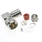 UHF 수 PL-259 플러그 직각 90 도 RF 커넥터 클램프 LMR195 RG58 RG400 RG142 용 : 용산유통