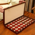 원목장기판 중국 보드 휴대용 장기 느티나무 바둑 : 포커스유