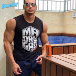 빅사이즈 헬스나시 민소매 벌크 머슬핏 짐웨어 : v파란하늘v