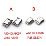 USB 충전 충 커넥터 독 포트 플러그 갤럭시호환 A90 5G A9080 A908N A8S G8870 G887N A80 A805F 4G A905F 용 10 개 : 용산유통