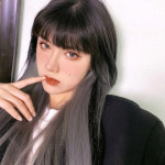 그라데이션 컬러 브릿지 헤어피스 6p세트(실버그레이) 똑딱이 부분가발 여자 여성 붙임머리 : 유즈마켓