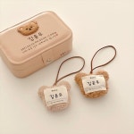 곰돌이 네임택, 어린이집 가방 유치원 이름 선물 : 햅삐쩡