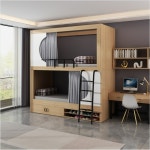 이층침대 학교 기숙사 직원 숙소 캡슐침대 도미토리 침대 내부조명 : 쥬블리컴퍼니