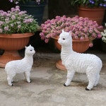 야외 알파카 가족 장식품 세트 포토존 카페 가든 장식 : 빌리언브릿지