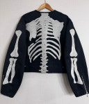 KAPITAL 캐피탈 블랙 데님 모토크로스 JKT (BONE 자수) KR2402LJ06 : 도쿄 하루 마켓