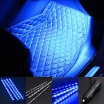 자동차 인테리어 LED 라이트 바 1224V 48 4 in 1 백라이트 주변 무드 풋 USB 장식 램프 스트립 액세서리 : 세레나티몰