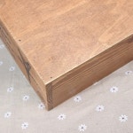 원목화장품정리함 오래된 나무 상자 자카 핀 손잡이 레트로 파편 데스크탑 화장품 보관 26x16x16cm J0923 1 개 : 알알스토어