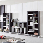 수납거실장 인테리어 높은선반 장식장 거실장책장 : 리퍼스