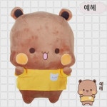 하나 둘 천 인형 판다 이모티콘 피규어 2차원 이션 굿즈 쿠션 캐릭터 뽀글이 쿠션 : 샬롬e
