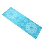 간편세탁 요가매트 푸른색 커버 타월 오염방지 185x63cm 공용 매트덮개 : 늦은저녁