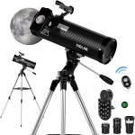 셔터 컨트롤 및 스틸 삼각대 500mm 휴대폰 어댑터 3X 바로우 렌즈 및 문 필터가 있는 성인 천문학 초보자용 망원경 500114 : 어우썸뉴요크