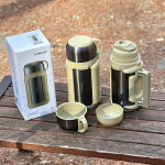 락앤락 대용량 보온병 1.2L 스텐 아기분유 등산 원터치캡 휴대용손잡이 캠핑 물병 물통 : DDW