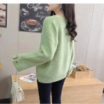 크롭니트 골지니트 H9518 가을/겨울 여성 풀오버 스웨터 롱니트 울니트 : 보이팔