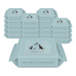 펫케어 강아지 물티슈 저자극 고양이 펫티슈 피톤치드향 반려견 반려묘 20매 20팩 티슈왕 : 청개구리물티슈